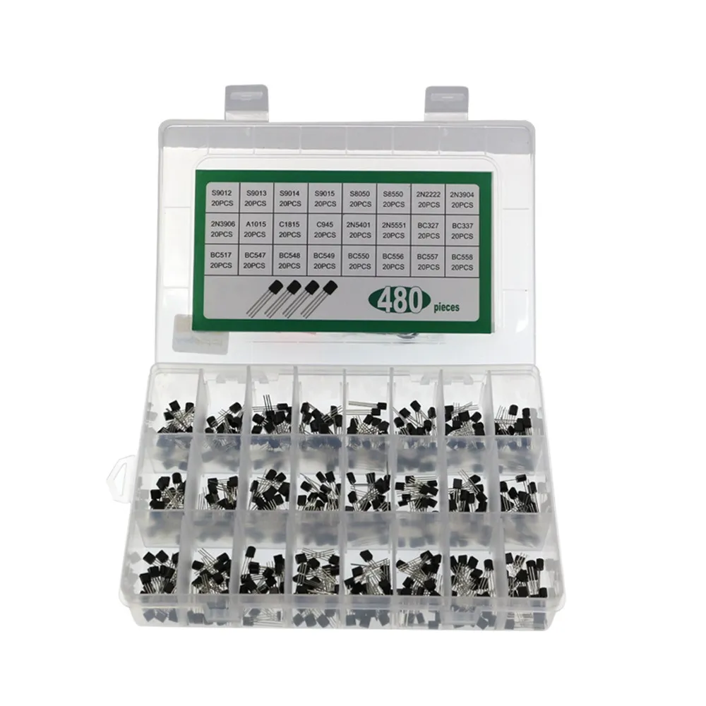 480pcs TO-92 Transistor Kit 24Values for DIY