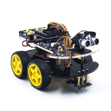[EB000110] Multi-Functional 4WD Robot Car Chassis Kits UNO R3 170 Point Mini Breadboard For Robot Car Assembly
