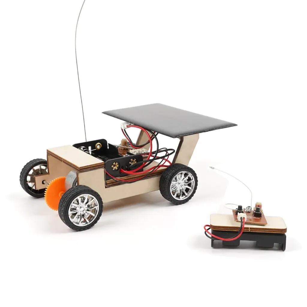 [EB000126] DIY Mini Solar Wooden Toy Cars Science Educational Toys