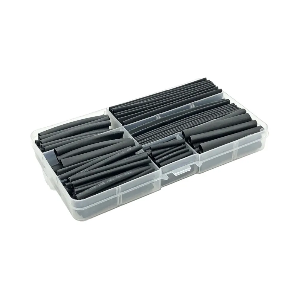 [EB000139] Black Heat Shrink Tube Set - 140Pcs