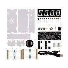 [EB000140] DIY White LED Electronic Microcontroller Digital Clock Time Kit