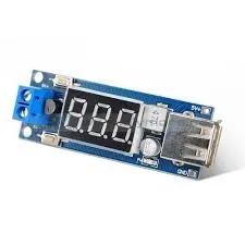 [EB000142] DC 4.5-40V To 5V 2A USB Charger DC-DC Step-down Buck Converter Voltmeter Module