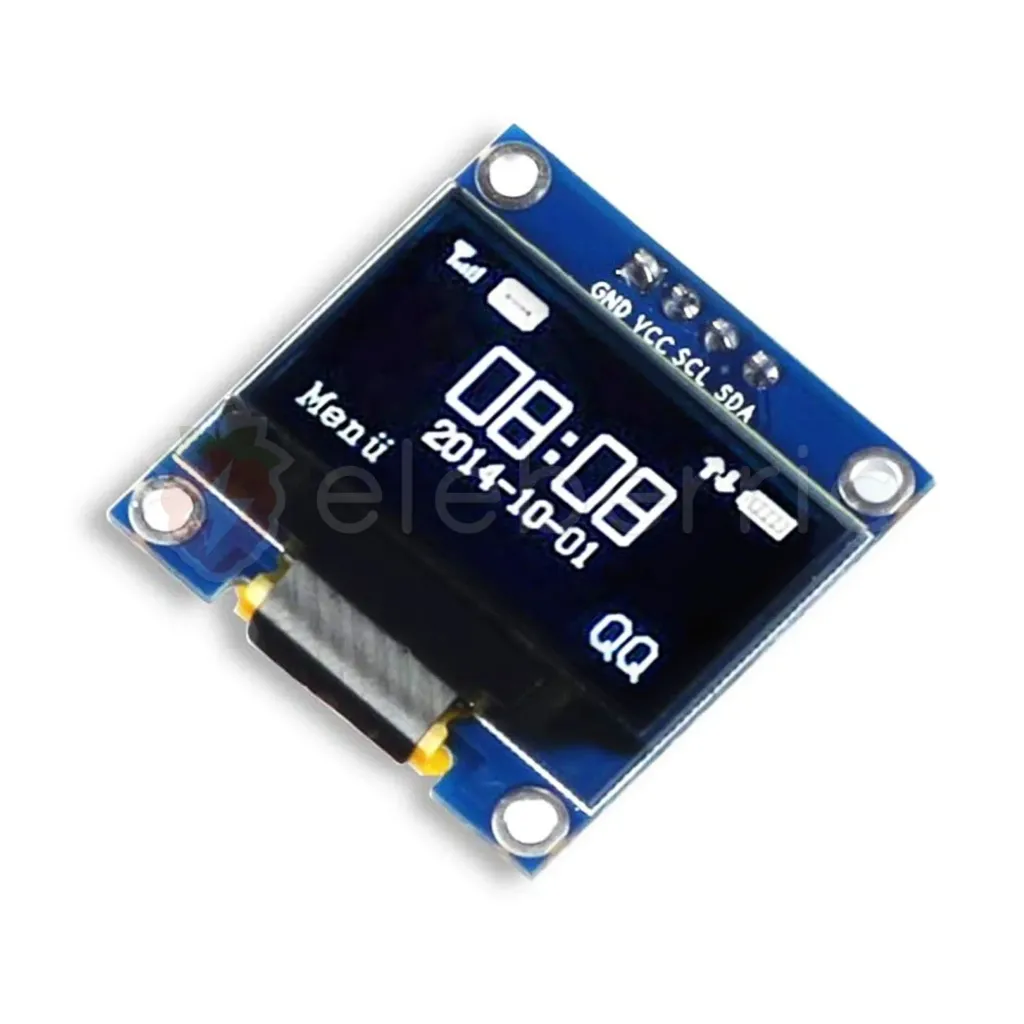 [EB000166] 0.96" Inch I2C IIC White OLED LCD Module 4pin (with GND VCC) SSD1306