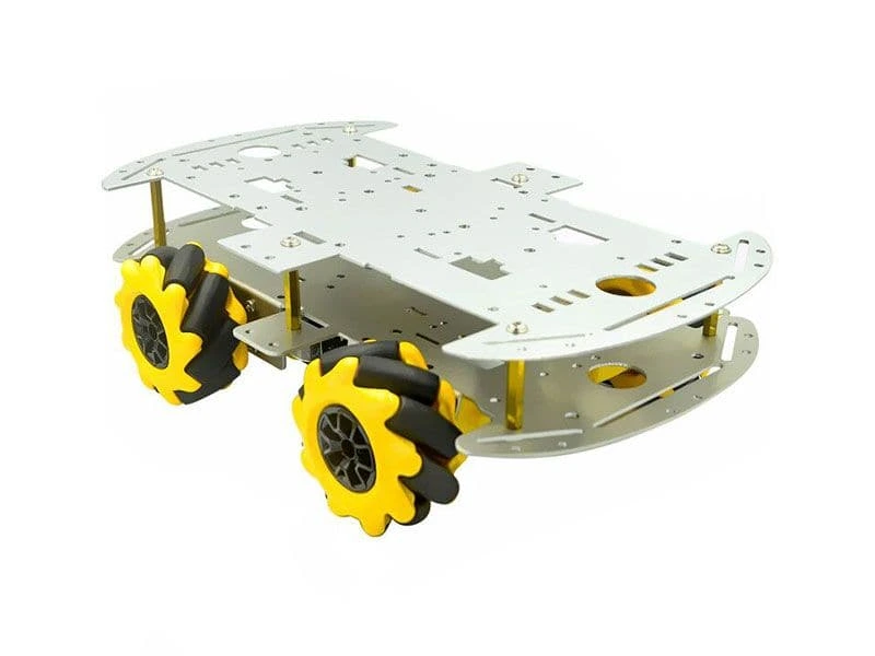[EB000174] McNamum Wheel Aluminum Car Chassis DIY Car 4WD Four-wheel Drive Chassis
