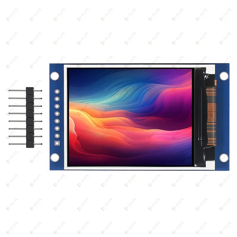 [EB000538] D-FLIFE 5.08 cm 8-Pin Full Color TFT LCD Display Module 240X320 RGB LCD Display Module ST7789 Driver Module SPI Interface for Handmade