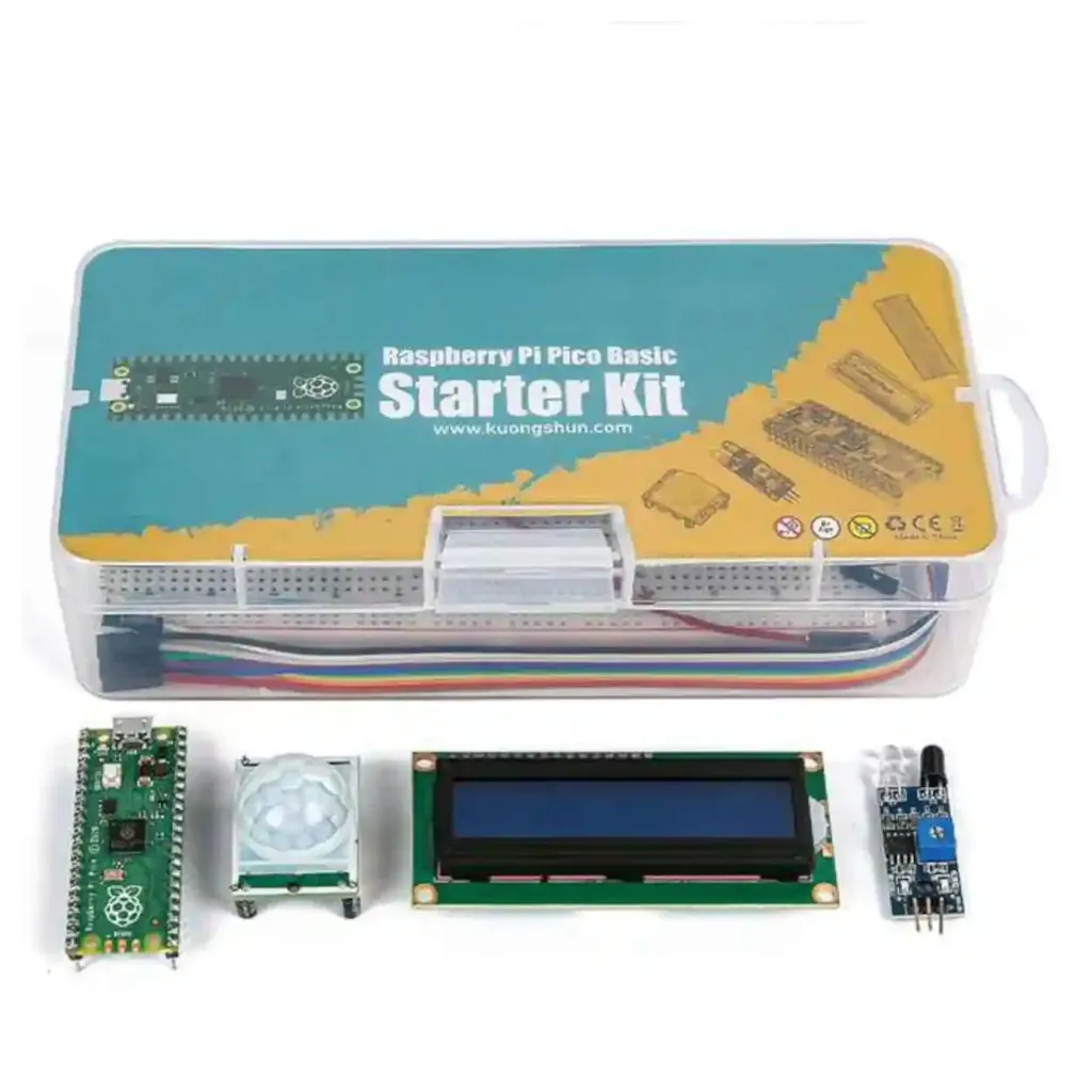 [EB000319] Compatible Version Raspberry Pi Pico Basic Starter Kit (with Tutorial, Small Plastic Retail Box , Minimize Volume)