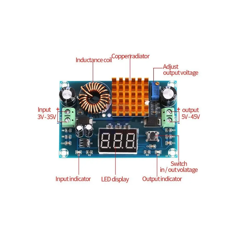 [EB000257] XH-M411 DC-DC Digital Booster Board Boost Nodule High-Power 5-