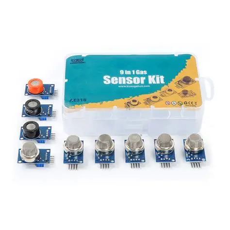 9 in 1 Gas Sensor kit（with Tutorial, Small Plastic Case）