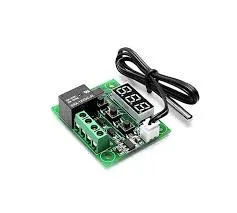 W1209 DC 12V heat cool temp thermostat temperature control switch temperature controller thermometer thermo controller 50CM(Red)