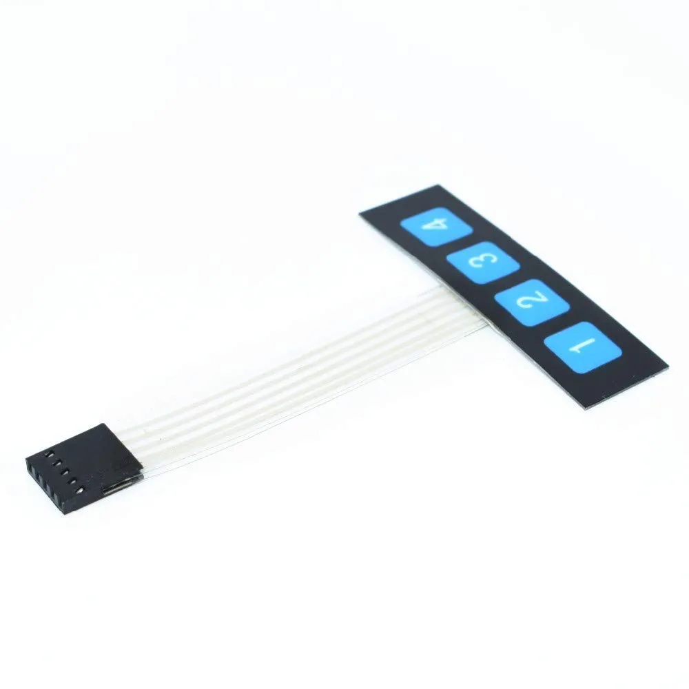 [EB000375] 1x4 4 Key Matrix Membrane Switch Keypad Keyboard Control Panel SCM Extended Keyboard