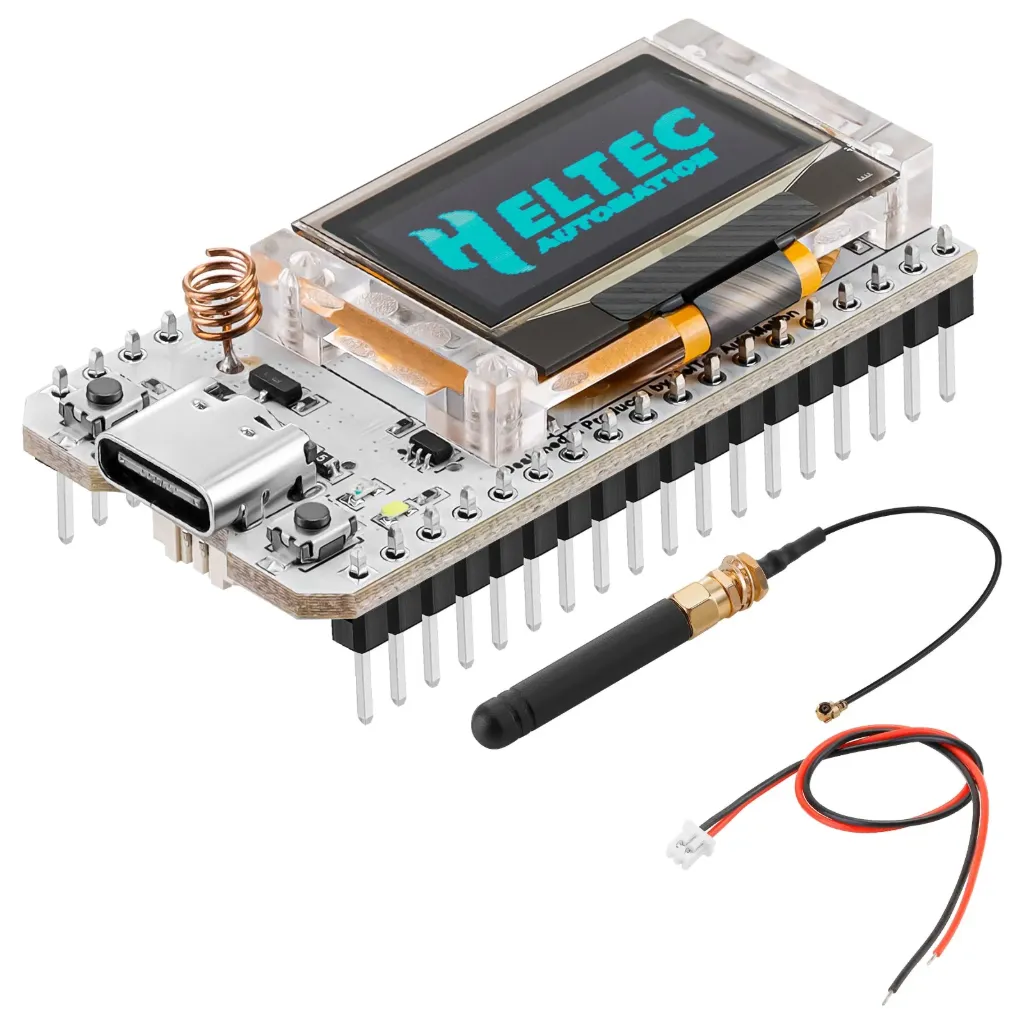 [EB000368] ESP32S3 SX1262 0.96 Inch Blue OLED Display Bluetooth WIFI Kit 32 Module IOT Development Board for Ardu w/ Antenna 433-470mhz