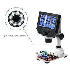 600X 3.6MP Digital Microscope with Metal Stand，EU Plug