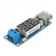 DC 4.5-40V To 5V 2A USB Charger DC-DC Step-down Buck Converter Voltmeter Module