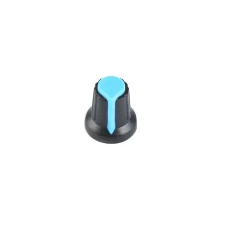 Blue Potentiometer Knob Rotary Awitch Cap Inner 6mm External 15mm*17mm