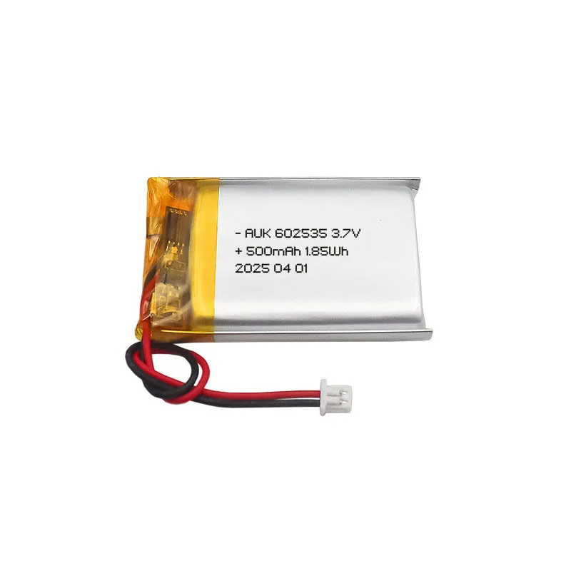 [EB000513] 602535 500MAH 3.7V Lithium Rechargeable Battery Size: 35*25*6MM