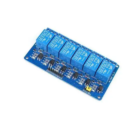 6 Channel Low Level Relay Module with light coupling 5V
