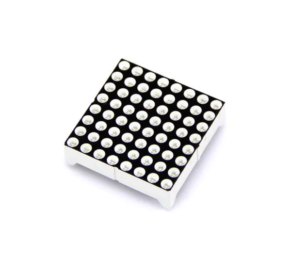 8x8 Red 64 LED Dot Matrix Displays 3mm CA（80mcd Size：32*32mm）