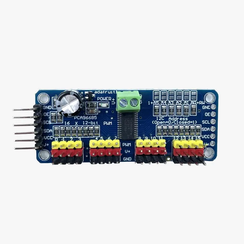 [EB000352] 16 Channel 12-bit PWM/Servo Driver-I2C interface-PCA9685 for arduino or Raspberry pi shield module servo shield