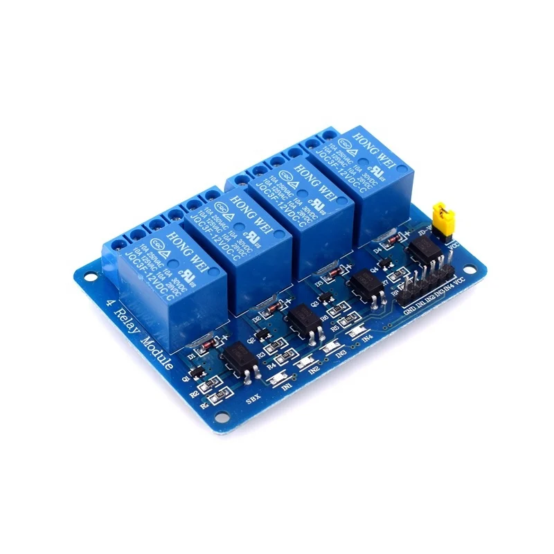 4 Channel Low Level Relay Module with light coupling 5V