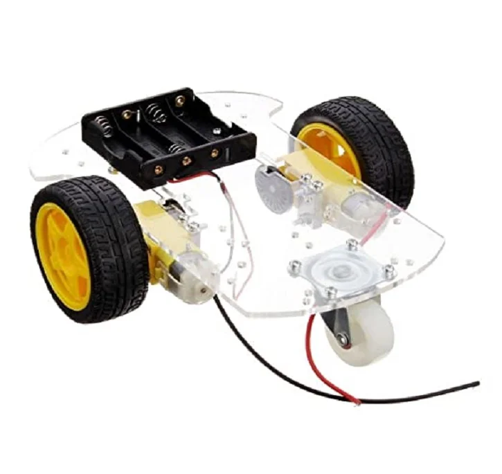[EB000494] Transparent Robot Smart Car Chassis Voltage:DC3-6V Reduction Ratio 1:48 Rotate