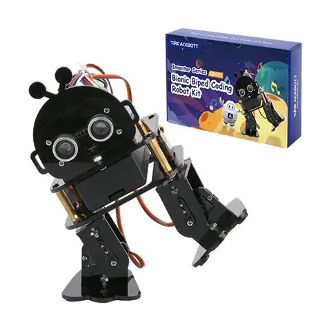 ACEBOTT Biped Robot Kit QD021: without Battery QD421: with Battery （2pcs 18650 Button-top Batteries